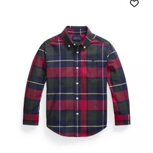 Polo by Ralph Lauren Kids Plaid Shirt - Red, Green, and Blue